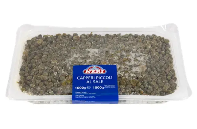 CAPPERI SALE MEDI 1000 GR VASCHETTA NERI