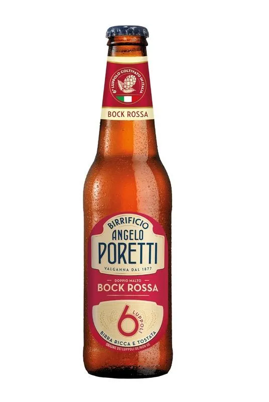 BIRRA ANGELO PORETTI 6 LUPPOLI BOCK ROSSA CL. 33 X 24