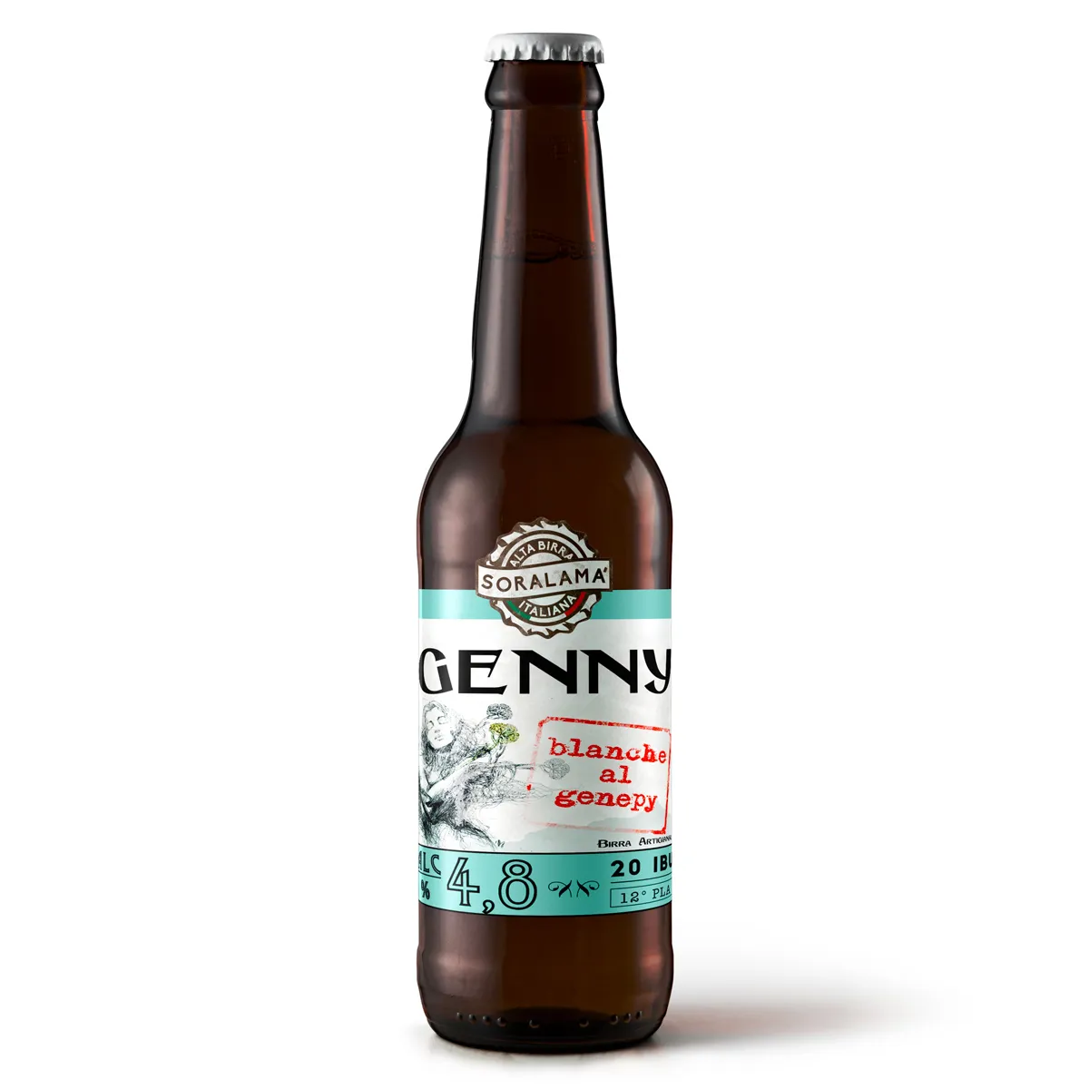 BIRRA ARTIGIAN. GENNY BLANCHE CL 75 AL PZ