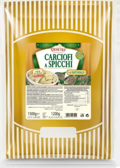 CARCIOFI SPICCHI AL NATURALE DEMETRA BUSTA KG 1.5
