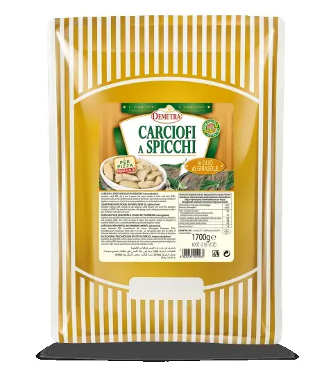 CARCIOFI SPICCHI ALL'OLIO DI GIRASOLE DEMETRA BUSTA KG 1.7