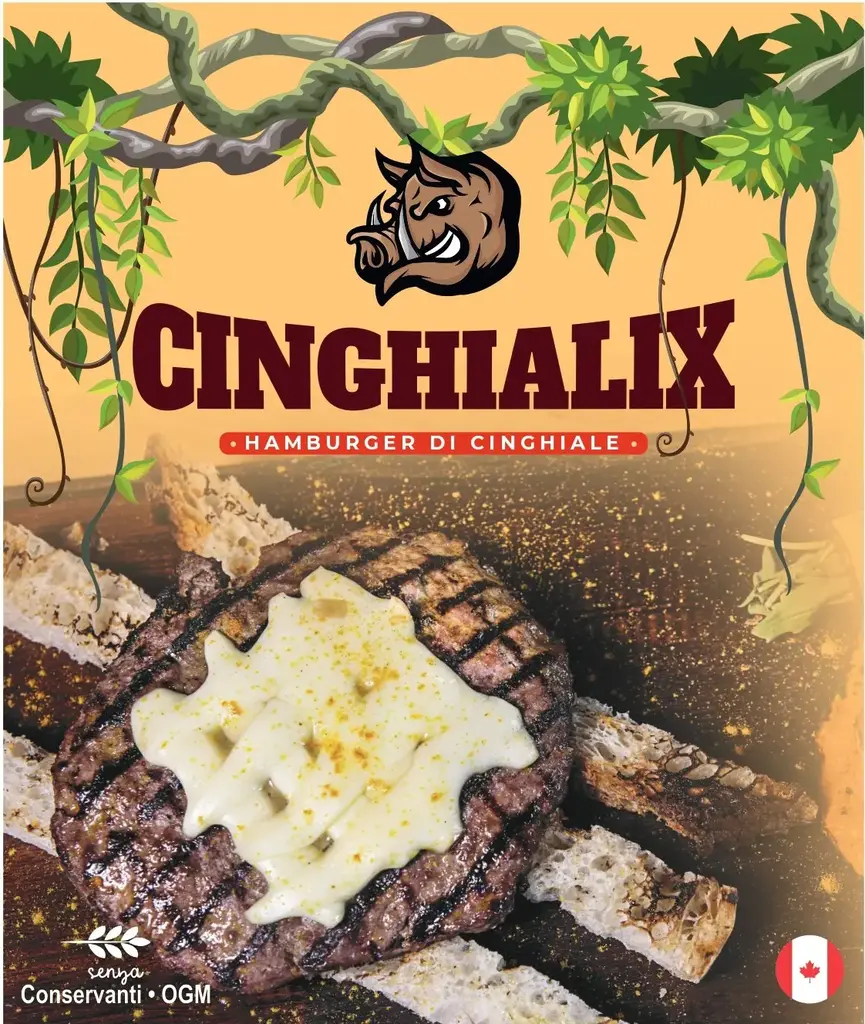 HAMBURGER DI CINGHIALE 200 GR X 12 PZ A CT