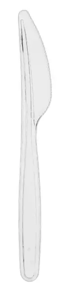 COLTELLI PLASTICA TRASPARENTI PZ 50