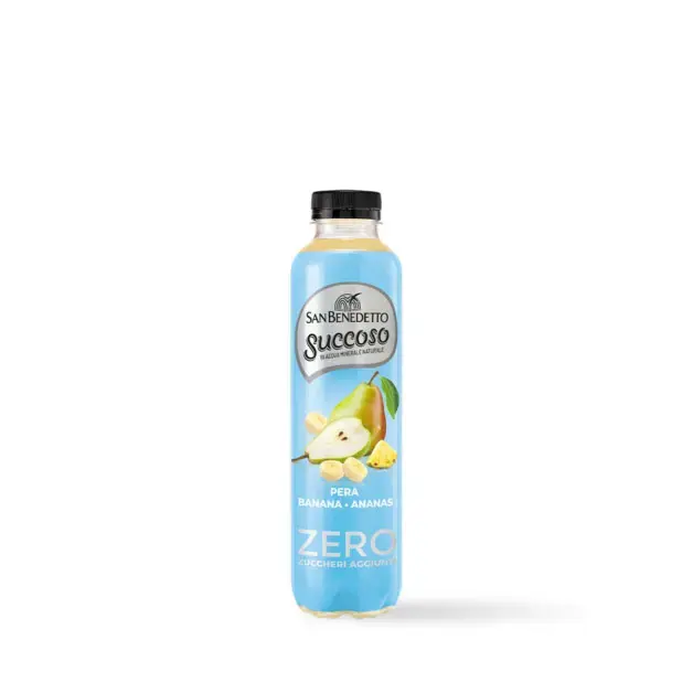 SUCCOSO ZERO PERA BANANA ANANAS PET 0,4 X 12