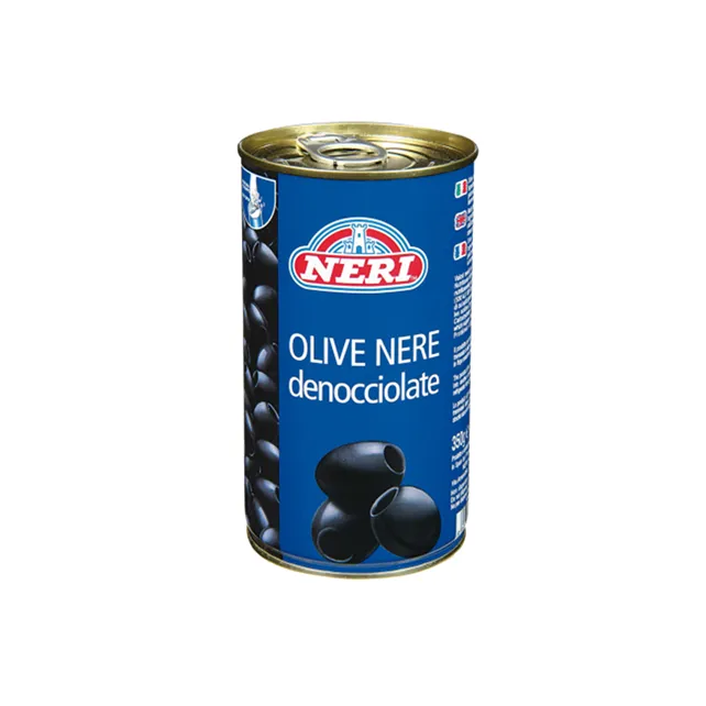 [7153] OLIVE NERE 370 GR LATTA NERI