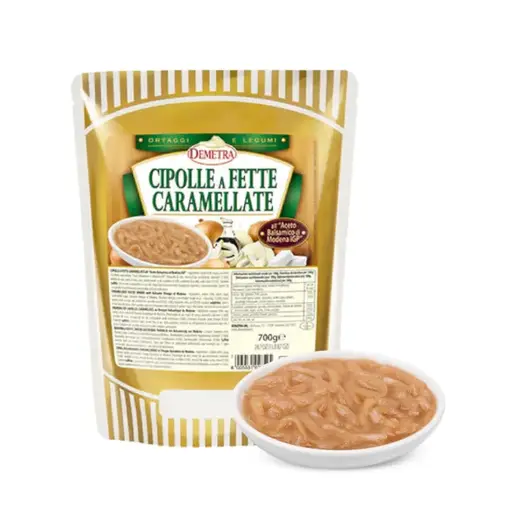 [7894.] CIPOLLE CARAMELLATE DEMETRA GR 700 IN BUSTA