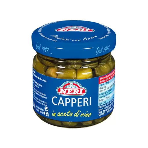 [8067,] CAPPERI MEDI IN ACETO DI VINO 200 NERI