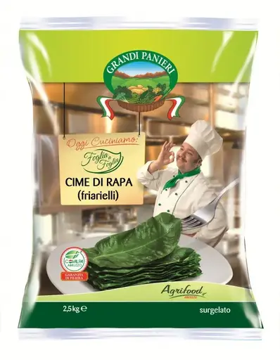 [AGRIFOOD013] CCRFF01 - CIME DI RAPA (FRIARIELLI) SURGELATE GP KG. 2.5