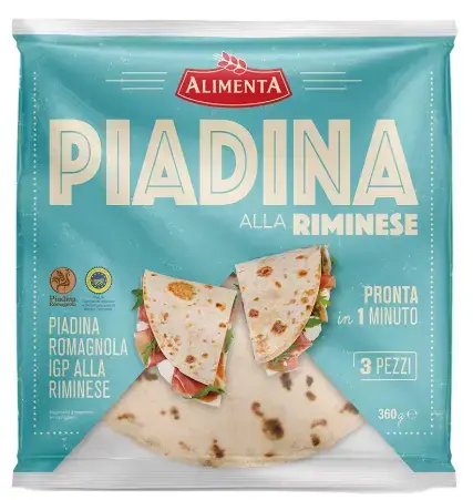 [ALIMENTA03] PIADINA ROMAGNOLA IGP CLASSICA 3 PZ. X 15 CONF. A CT