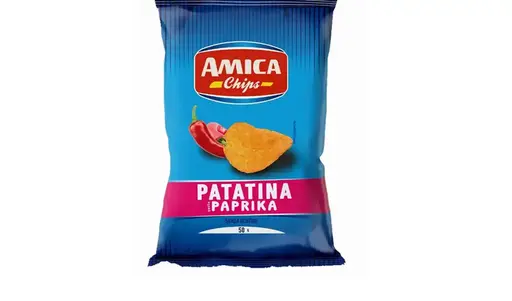 [AMCHIPS045] PATATINA PAPRIKA GR 50 X 21 PZ AMICA CHIPS