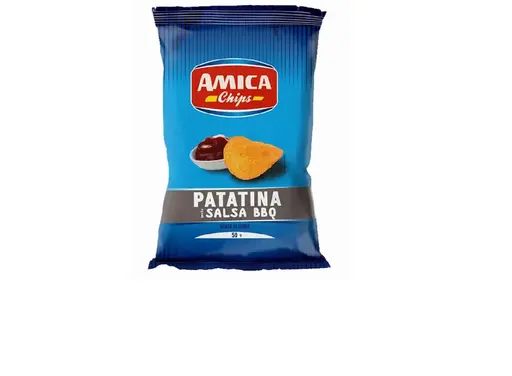 [AMCHIPS047] PATATINA SALSA BBQ GR 50 X 21 PZ AMICA CHIPS