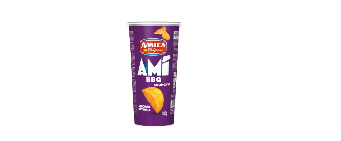 [AMCHIPS053] AMI' BBQ 100 GR X 16 PZ AMICA CHIPS