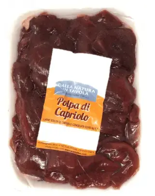 [BONINI015] 0314 - POLPA EXTRA DI CAPRIOLO GR. 500 AL KG.