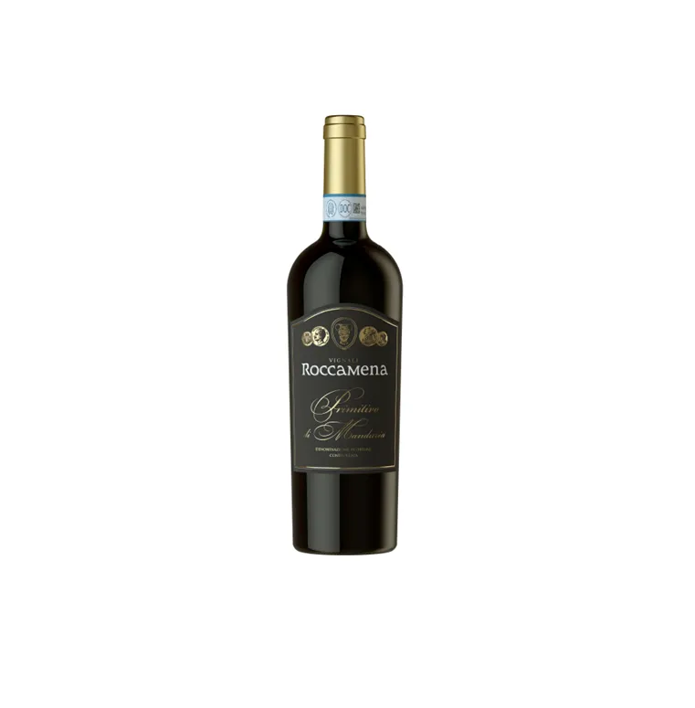[CARTAVINI030] VINO ROSSO PRIMITIVO DI MANDURIA DOC ROCCAMENA CL. 75