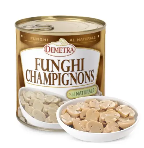[DEMETR01287/12] FUNGHI CHAMPIGNON TAGLIATI AL NATURALE DEMETRA 2,550/1.200