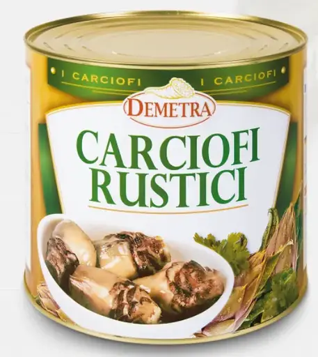 [DEMETRA127] CARCIOFI RUSTICI IN OLIO DEMETRA KG 2.4