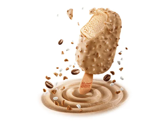 [GELATO003] E530 - POCKET COFFEE FERRERO ICE CREAM STICK MOCACCINO ML. 50 T1 X 30 PZ.