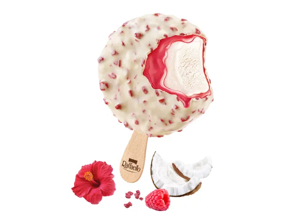 [GELATO008] E320 - RAFFAELLO FERRERO ICE CREAM STICK CLASSICO CO & AL/WT T1 X 20