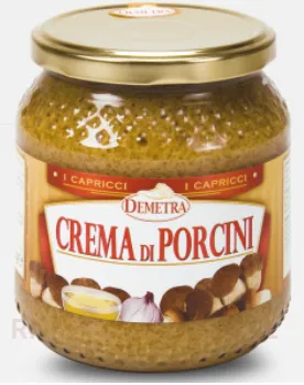 [GIPIS0011] CREMA A FUNGHI PORCINI DEMETRA GR. 580 VETRO AL PZ.