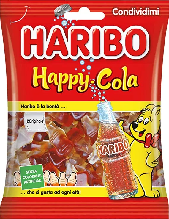 [HARIBO03] HARIBO HAPPY COLA GR. 100 X 30 PZ.