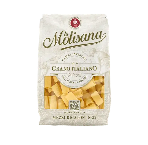 [MOLISANA2368] PASTA MOLISANA 32 MEZZI RIGATONI GR 500