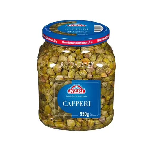 [NERI01A] CAPPERI NERI 1500/970 KG IN ACETO