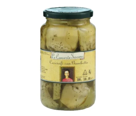 [X000133] CARCIOFI LOMBARDI C/GAMBO OLIO ML 3100