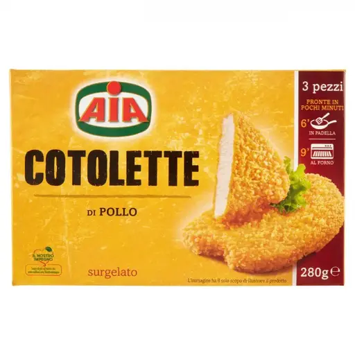 [X002787B] COTOLETTA POLLO 9 X 280 AIA A CT.