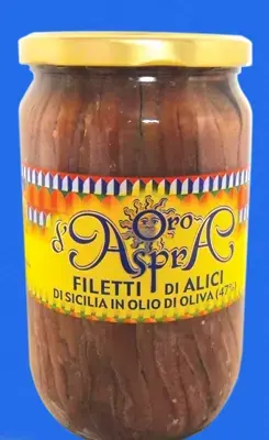 [X004161] ALICI FILETTI ORO ASPRA OLIO OLIVA 720