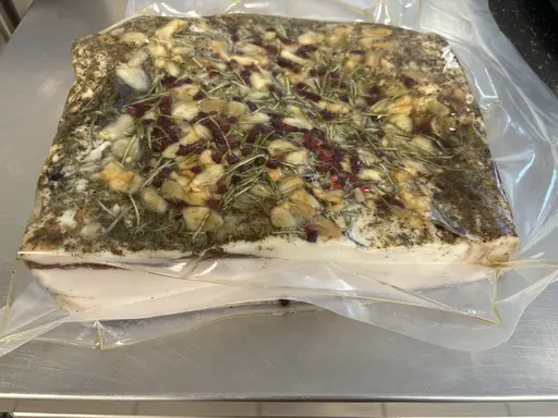 [X005493] LARDO AROMATIZZATO SCARPACCIA TRANCIO  GR 500 SV